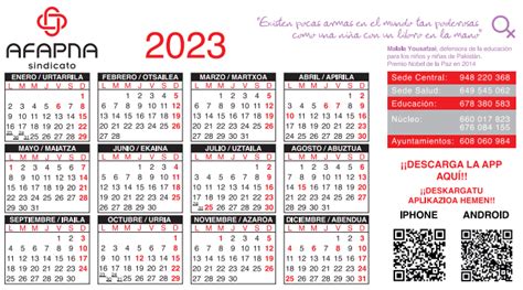 Calendario Laboral 2023 Afapna