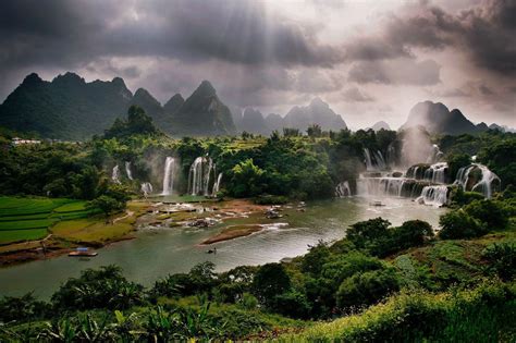 Online Crop Landscape Photography Of Waterfalls Surrounded With