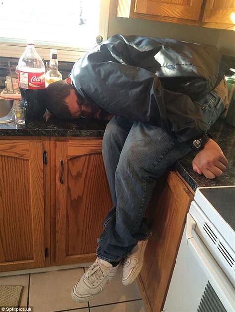 hilarious photos reveal drunken people sleep anywhere express digest