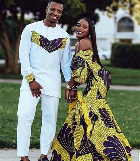 Vêtements De Mariage De Couples Africains Robe Africaine De Etsy France Couples African
