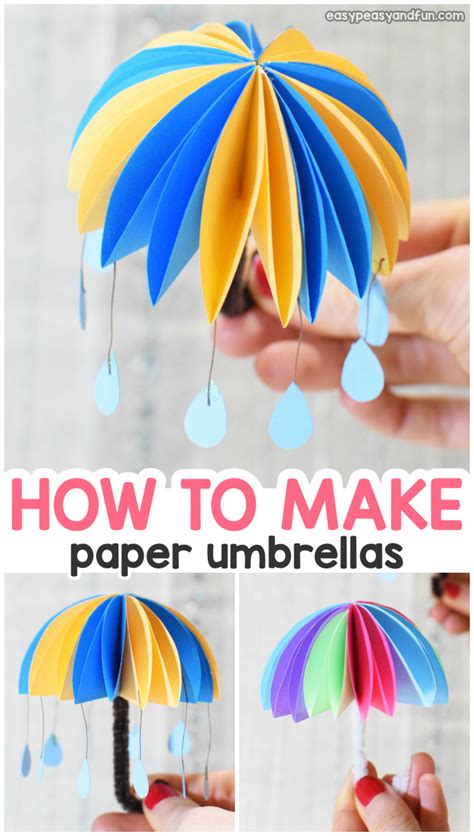 How To Make Paper Umbrellas Easy Peasy And Fun
