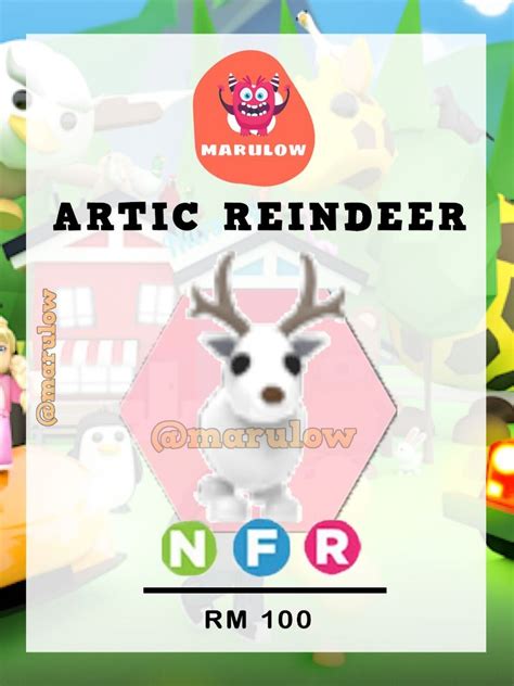 Adopt Me Arctic Reindeer Nfr Roblox Video Gaming Gaming