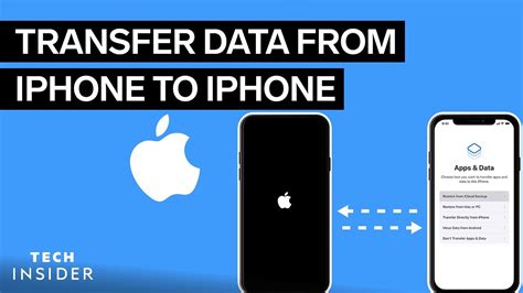 How To Transfer Data From Iphone To Iphone Tech Insider Youtube