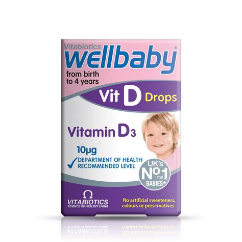 Wellbaby Vitamin D Drops By Vitabiotics Baby Supplements