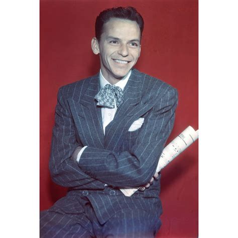 Frank Sinatra Color Smiling In Suit 50s 24x36 Poster