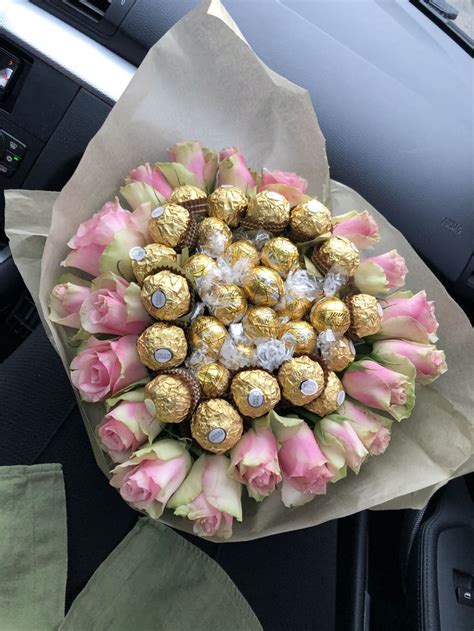 Ferrero rocher and lindt chocolates. Ferrero rocher bouquet with roses 🌸