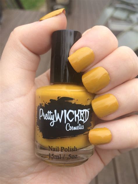Mustard Yellow Nail Polish Gretel Polish Muted Yellow Nail