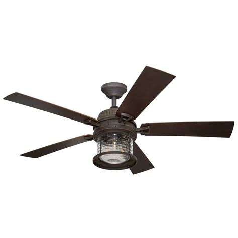 Hunter outdoor ceiling fans are specially designed to withstand most outdoor weather with weather resistent blades, factor sealed motors and quality hardware. Stonecroft 52-in Rust Indoor/Outdoor Downrod Or Close ...