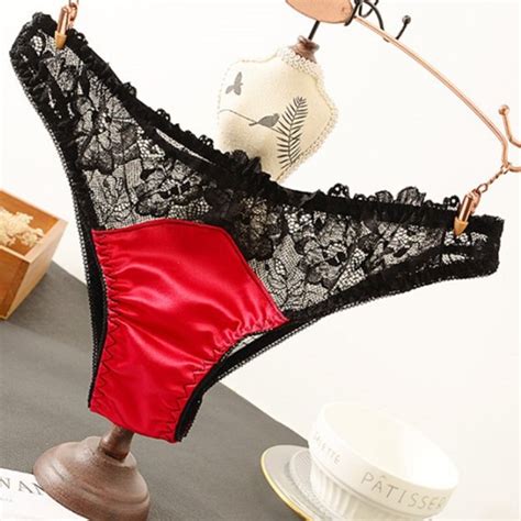 Imixlot Lace Underwear Sexy Tanga G String Thong Panties Culotte Femme