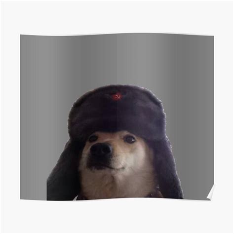 Communist Dog Poster By Sharmo Redbubble