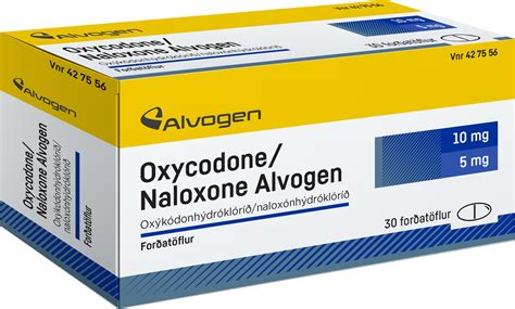 Oxycodonenaloxone Alvogen Alvogen