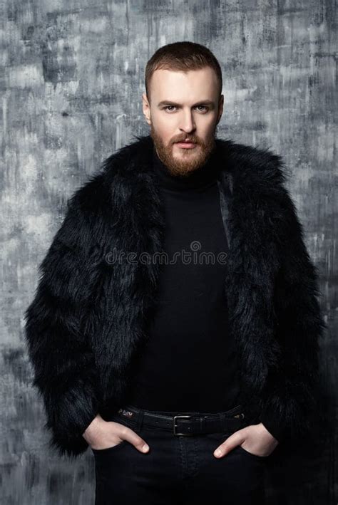 136 Male Model Wearing Fur Coat Stock Photos Free And Royalty Free