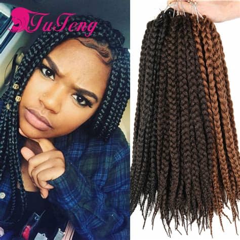 This content is imported from instagram. crochet box braids 12 inch box braid extensions 80g/pack ...