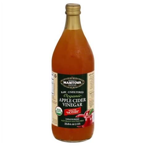 Organic Apple Cider Vinegar With Mother 34 Oz Pack Of 2 34 Oz