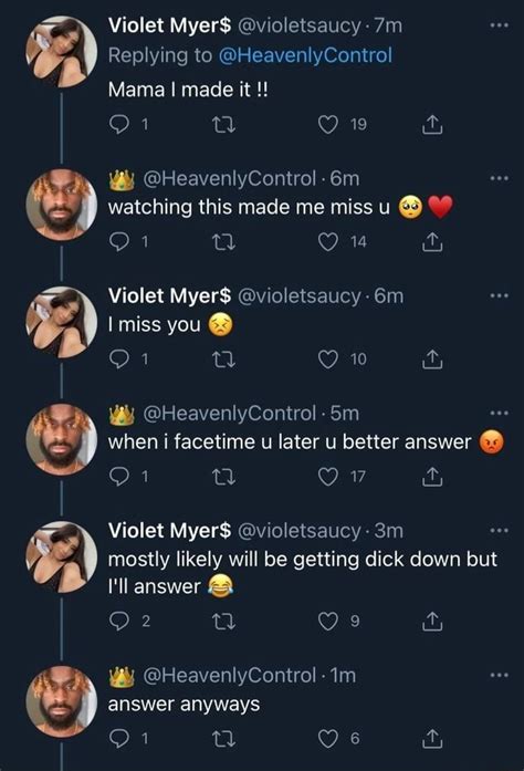 Violet Myers Violetsaucy Replying To Heavenlyconitrol Mama I Made It