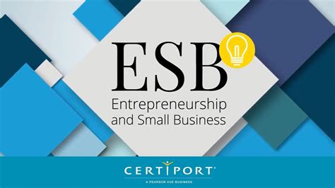 Entrepreneurship And Small Business Esb Certification Video
