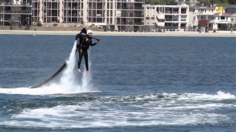 Flying With A Water Powered Jet Pack Youtube