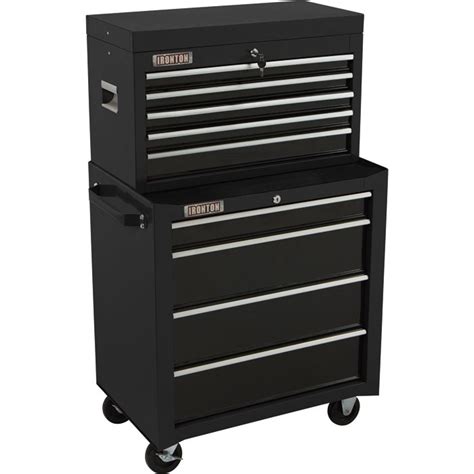 Ironton 26in 4 Drawer Rolling Bottom Tool Chest — 26 1316inw X 17 1