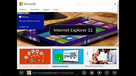 Internet Explorer 11 Windows 81 Final New Features Youtube