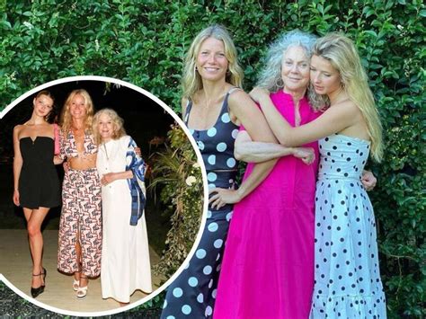 Three Generations Of Beauty In One Photo Shows Apple Martin Gwyneth Paltrow Blythe Danner
