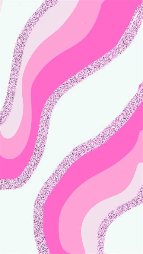 Pink Sparkle Aesthetic Waves Iphone Wallpaper Pattern Cute Patterns