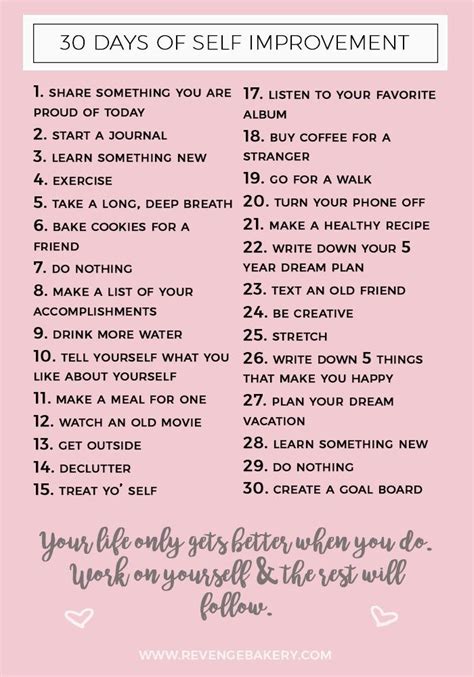 Fitness Inspiration 30 Day Self Improvement Challenge Free Nude Porn