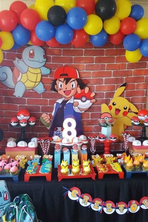 Pokemon Birthday Party Ideas Photo 1 Of 9 Pokemon Party Decorations