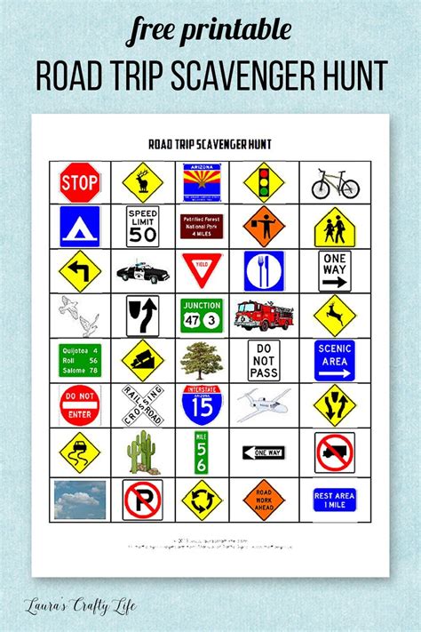 Why should you print off a scavenger hunt to take on your next road trip? Road Trip Game Printables | Road trip games, Road trip ...