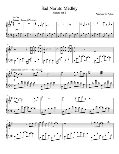 Piano dark horse easy piano letter notes youtube. Sad Naruto Medley Sheet music for Piano (Solo) | Musescore.com