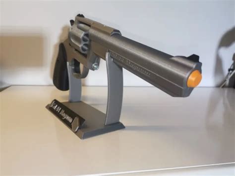 Magnum Cal 44 Replica Toy Prop Gun Revolver Silver Classic Grip 85
