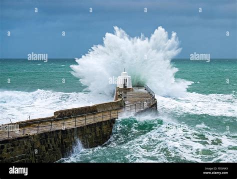 Winter Storm In Cornwall High Resolution Stock Photography And Images