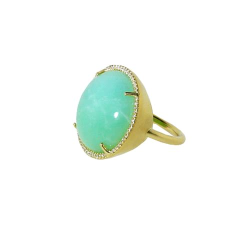 Irene Neuwirth Cabochon Mint Chrysoprase Ring | Chrysoprase ring, Irene neuwirth jewelry, Jewelry