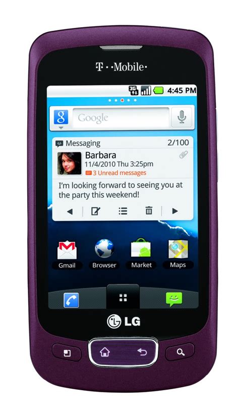 T Mobile Announces An Affordable Android Phone Lg Optimus T