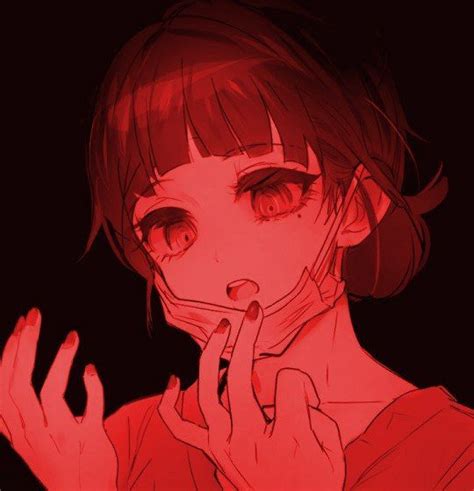 Dark Anime Girl Aesthetic Icon