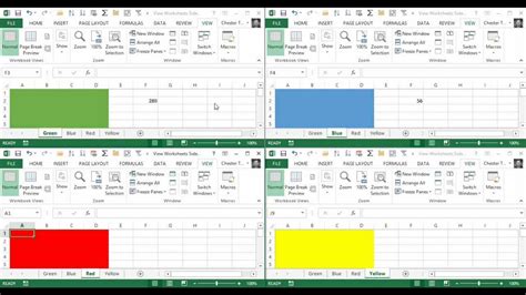 Tileview Multiple Excel Worksheets Within The Same Workbook Youtube