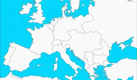 Europe Outline Map Europe Map Europe Map Printable World Map Outline
