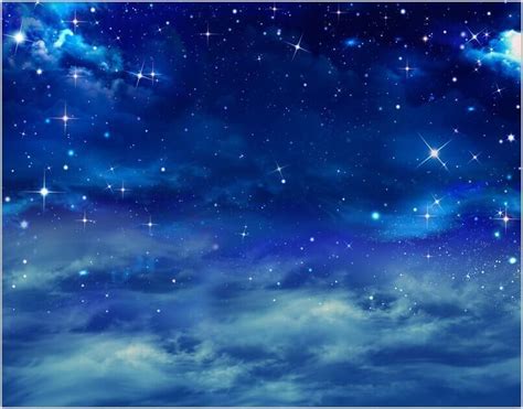 2018 7x5ft Blue Starry Sky Night Clouds Space Custom Photo Studio