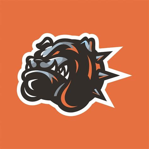 Premium Vector Bulldog Mascot Head Logo