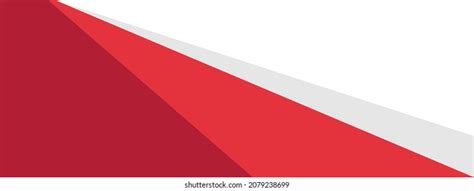 Red White Background Design Flat Minimalist Stock Vector Royalty Free