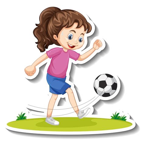 Girl Playing Soccer Clipart Images Free Download On Freepik