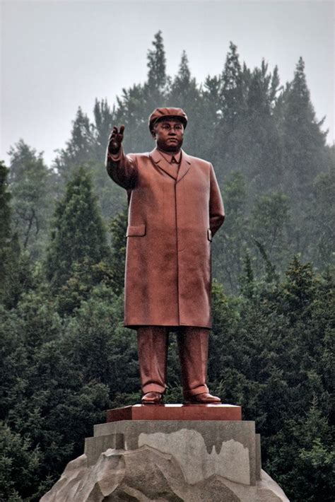 Statue Of Kim Il Sung In Hamhung North Korea