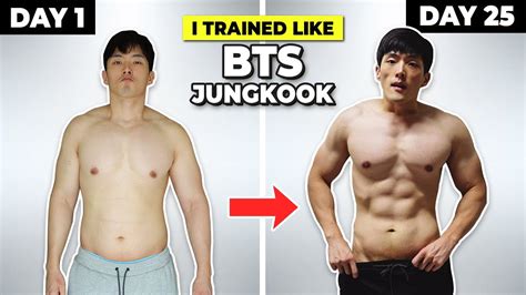 Kpop Body Transformation I Tried Bts Jungkook S Workout Program Diet And Exercise
