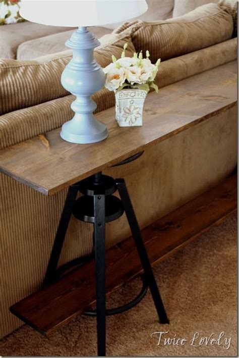 We've made it easy to shop for counter & bar stools on roomandboard.com. DIY~Reuse bar stools to make a sofa table | Ikea hack sofa ...