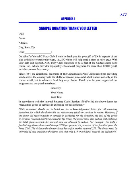 Donation Thank You Letters For Library Fundraising Letter Examples 6