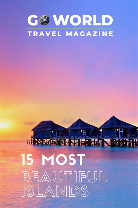 The Cover Of Go World Travel Magazine Featuring Huts On Stilts In The