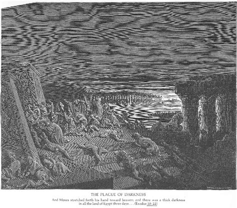 The Ninth Plague Darkness Gustave Dore Encyclopedia