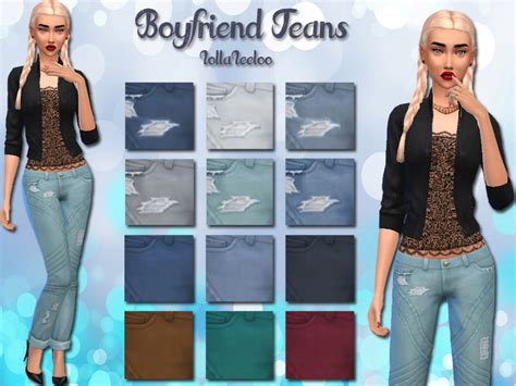 Boyfriend Jeans By Lollaleeloo The Sims 4 Catalog