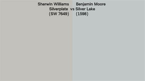 Sherwin Williams Silverplate Sw 7649 Vs Benjamin Moore Silver Lake