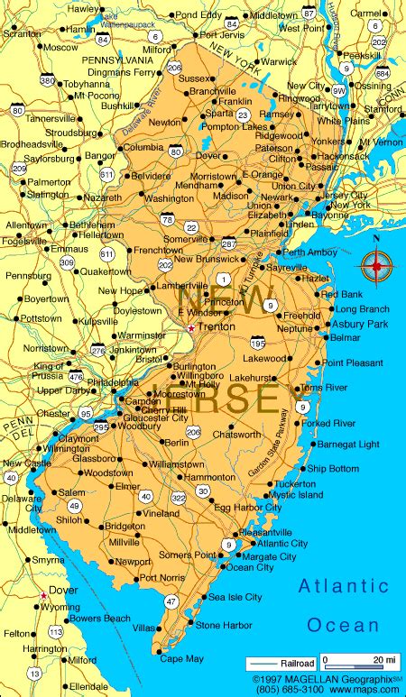 Interstate New Jersey Map