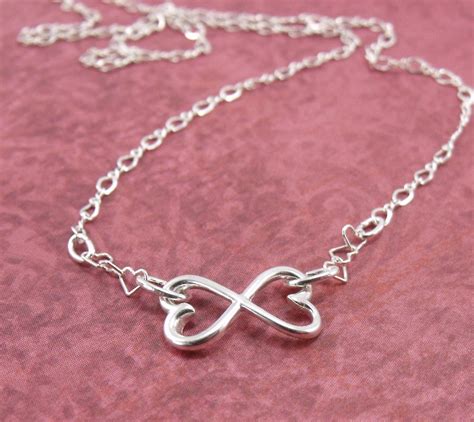~~ Unique Valentines Day Jewelry ~~ Infinity Heart Necklace In
